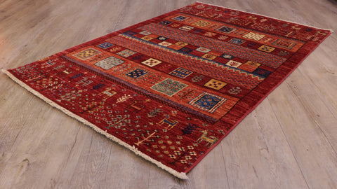 Handmade Afghan Loribaft rug - 308394