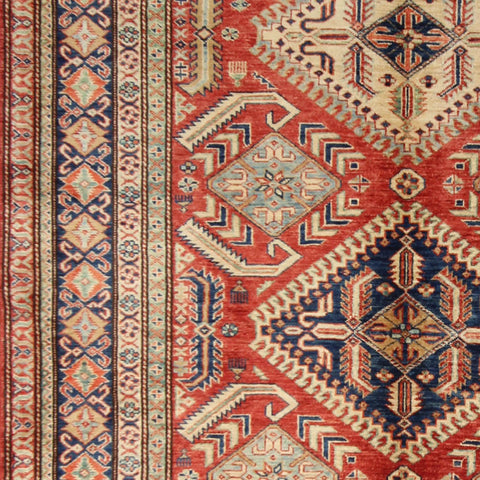 Handmade fine Afghan Kazak rug - ENR308422