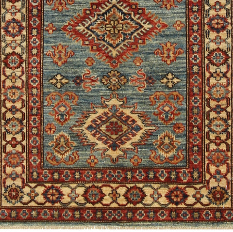 Handmade Afghan Kazak rug - ENR308425