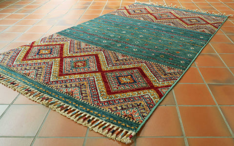 Handmade Afghan Kharjeen rug - 308437