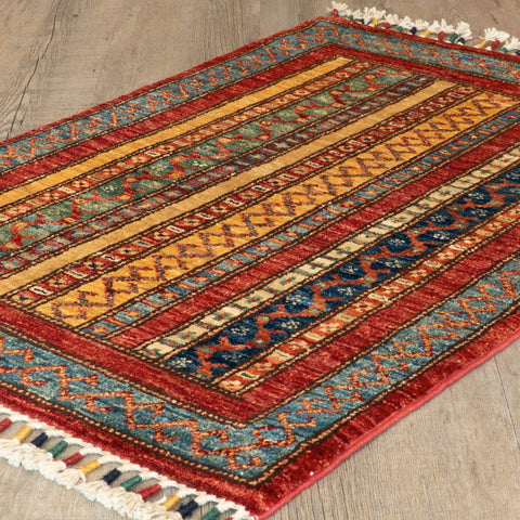 Handmade Afghan Kharjeen rug - 308449