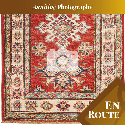 Handmade fine Afghan Kazak rug - ENR308489