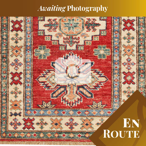 Handmade fine Afghan Kazak rug - ENR308491