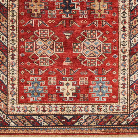 Handmade fine Afghan Kazak rug - ENR308509