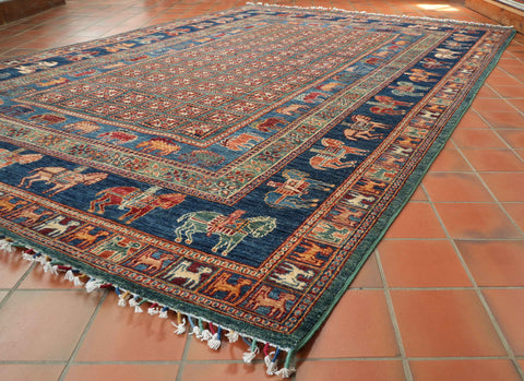 Handmade Afghan Pazyryk design rug - 308518