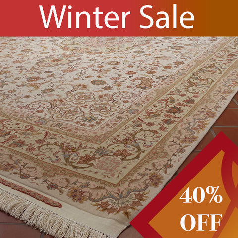 Handmade extra fine Oriental Tabriz carpet - WS308692