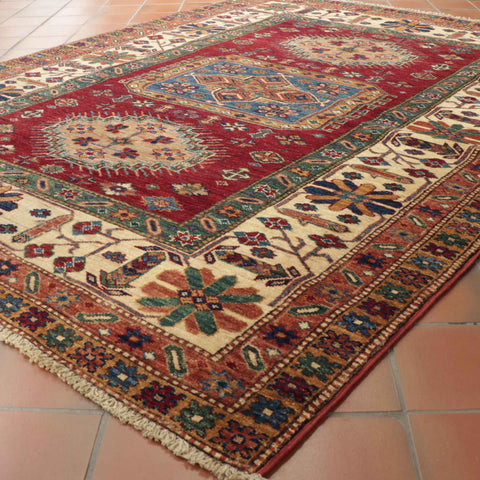 Handmade Afghan Kazak rug - 308712