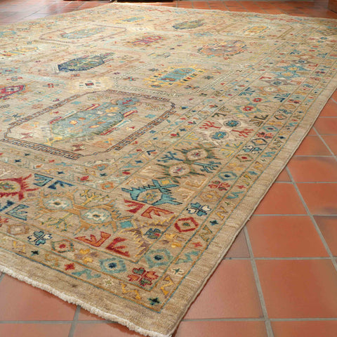 Handmade fine Afghan Tribal carpet - 308744