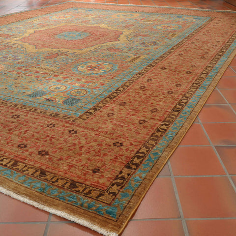 Handmade extra fine Afghan Mamluk carpet - 308754