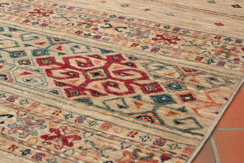 Handmade fine Afghan Samarkand carpet - 308791