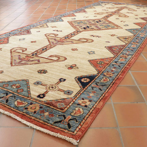 Handmade Afghan Choeb Rang wide runner - 308911