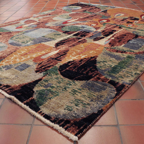 Fine handmade Afghan Abstract rug - 30825949