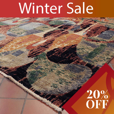 Fine handmade Afghan Abstract rug - 30825949