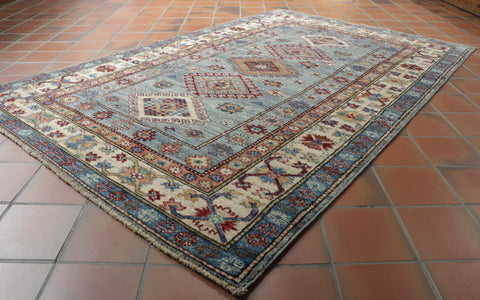 Handmade fine Afghan Kazak rug - 309021