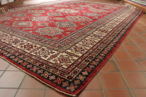 Handmade fine Afghan Kazak carpet - 30925034