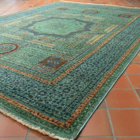 Handmade fine Afghan Mamluk rug - 309153