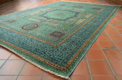 Handmade fine Afghan Mamluk rug - 309153