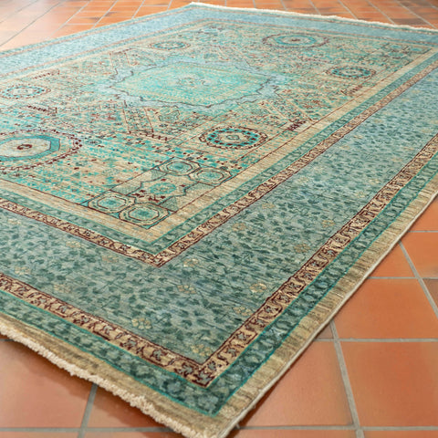 Handmade fine Afghan Mamluk rug - 309154