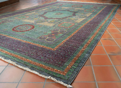 Handmade fine Afghan Mamluk carpet - 309155