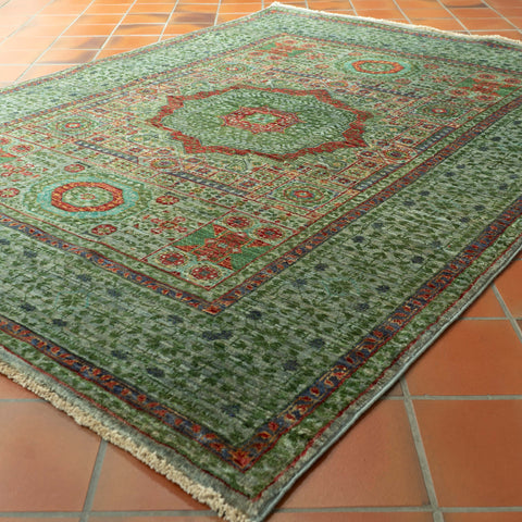 Handmade Fine Afghan Mamluk rug - 309156