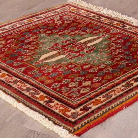 Handmade Persian Qashqai square - 309204