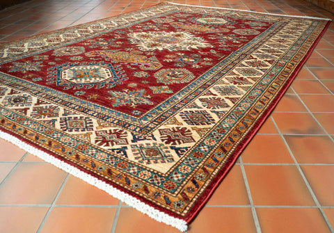 Handmade fine Afghan Kazak rug - 309226