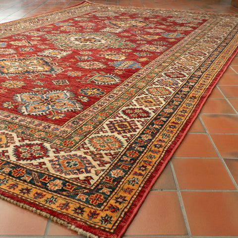 Handmade fine Afghan Kazak carpet - 309236