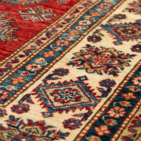 Handmade fine Afghan Kazak carpet - 309243