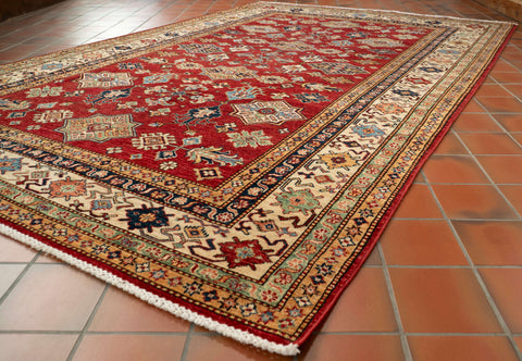 Handmade fine Afghan Kazak carpet - 309244