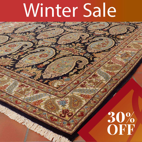 Handmade fine Oriental Qum rug - 30925277