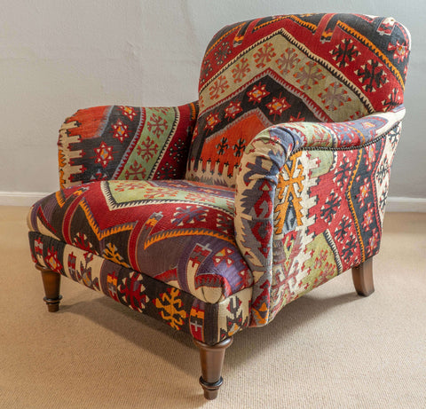 Handmade Turkish kilim Howard Chair - 309320-C