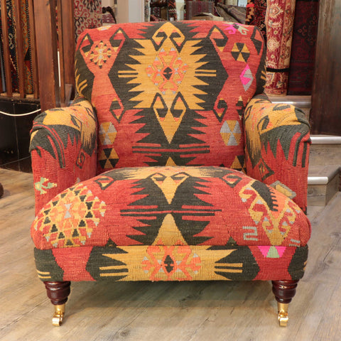 Handmade Turkish kilim Howard Chair - 309321