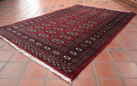 Handmade Pakistan Bokhara rug - 309373