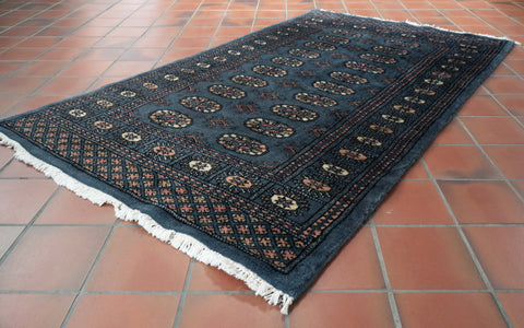 Handmade Pakistan luxury Mori Bokhara rug - 309383