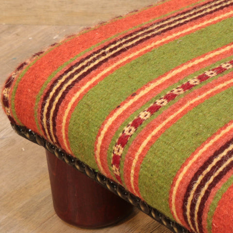 Small handmade Turkish kilim lady bug stool -309408