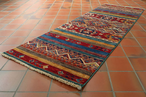 Handmade Afghan Kharjeen runner - 309458