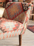 Handmade Turkish kilim Windsor Bench seat - 309483