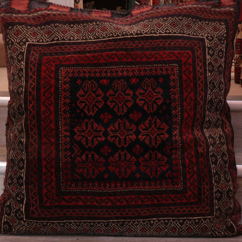 Handmade Oriental Antique nomadic pile cushion - 309488