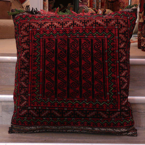 Handmade Oriental nomadic pile cushion - 309490