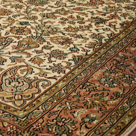 Handmade fine Kashmir silk rug - 30925515