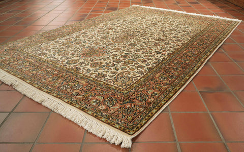 Handmade fine Kashmir silk rug - 30925515