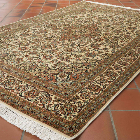 Handmade fine Kashmir silk rug - 30925517