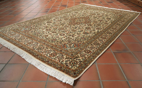 Handmade fine Kashmir silk rug - 30925517