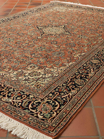 Handmade fine Kashmir silk rug - 30925520