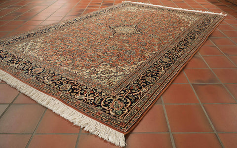 Handmade fine Kashmir silk rug - 30925520