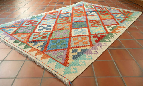 Handmade Afghan Kilim - 309621