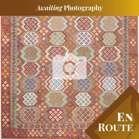 Handmade oversize Afghan Kilim - ENR309629