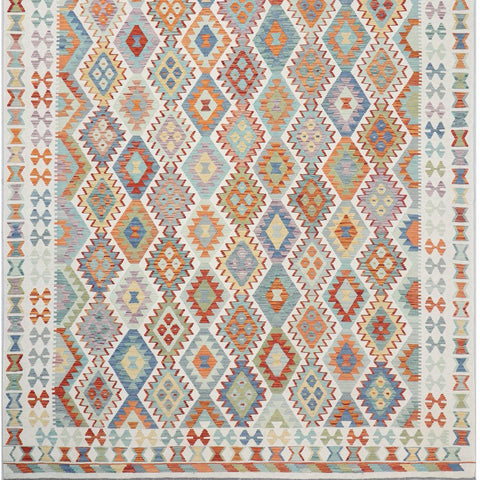 Handmade oversize Afghan Kilim - ENR309630