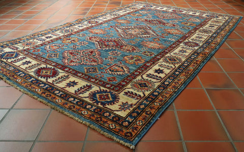 Handmade fine Afghan Kazak rug - 30925656