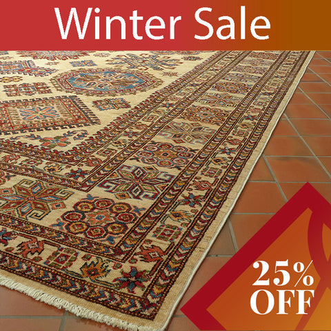 Handmade Afghan Kazak carpet - 30925658